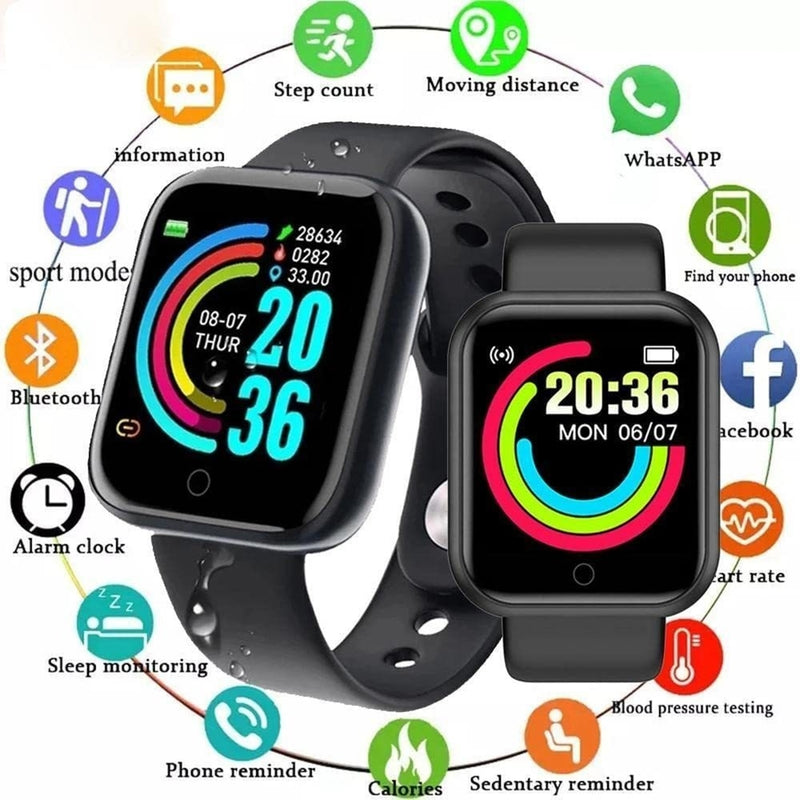 Smartwatch D20 Unissex (Compatível com IOS/Android)