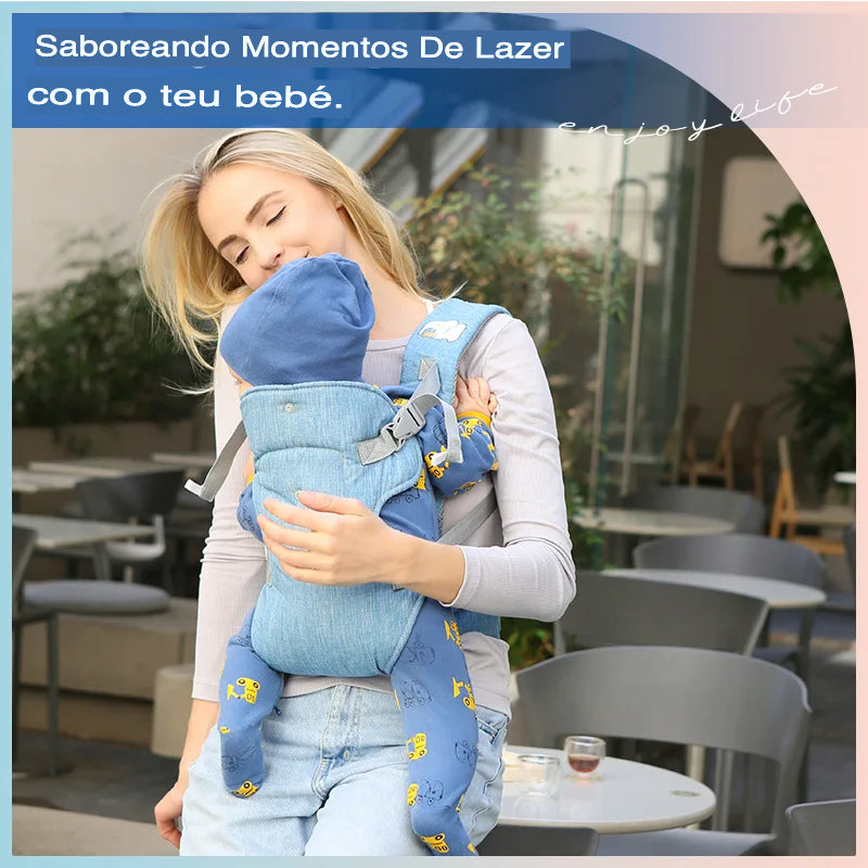 Canguru para Bebê com Alça de Ombro Ergonômica