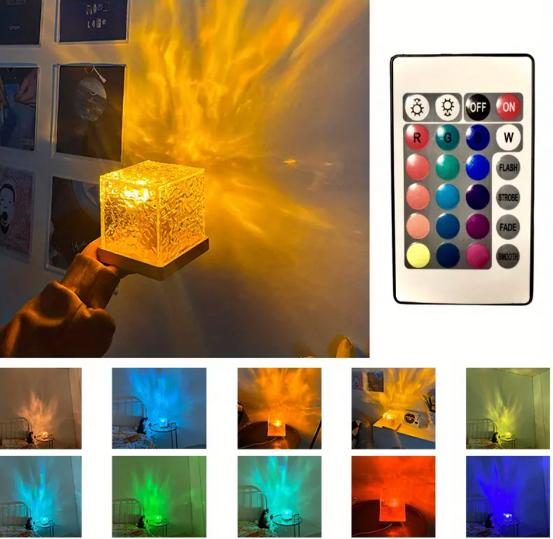 Luminária Cubo Mágico de Luz (16 Cores RGB)