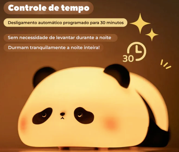 Luminária Infantil Formato Animalzinho Noite Iluminada