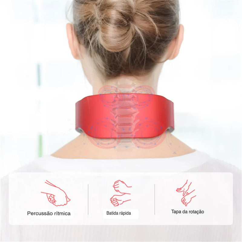 Massageador Elétrico Inteligente para Pescoço e Ombros - NeckFlex Mini Pro