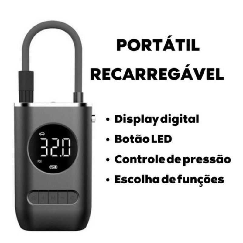 Bomba de Ar Digital Portátil